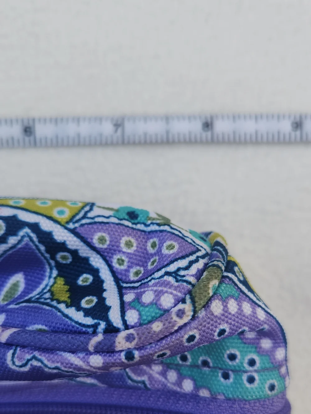 ​Vera Bradley Purple Blue Teal Paisley Cosmetic Makeup Bag Lilli Bell Retired